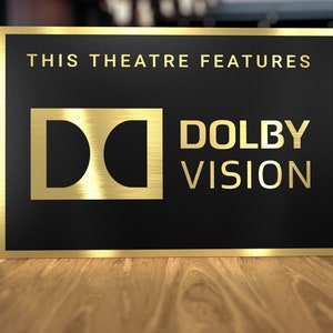 Dolby Vision Home Theater Sign
