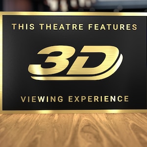 3D Heimkino Schild