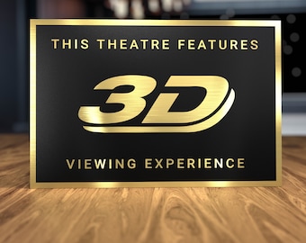 3D Home Theater Sign