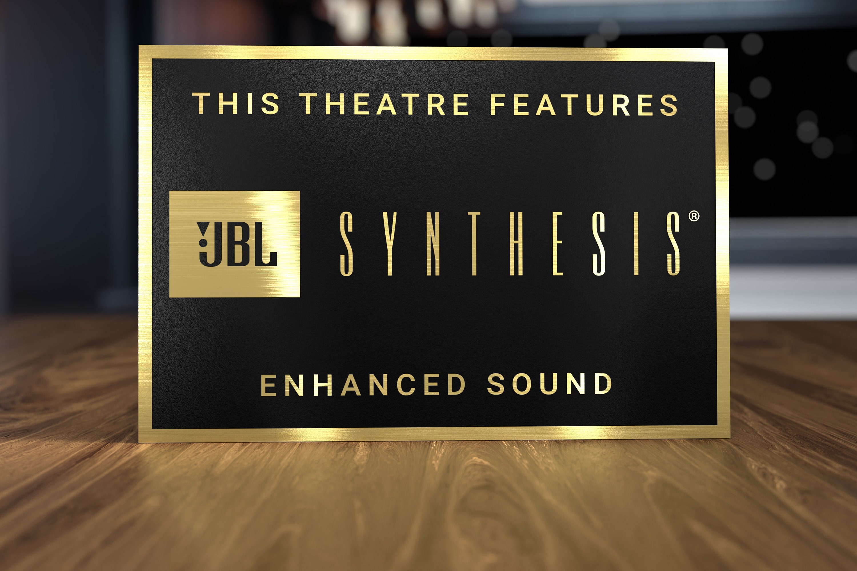 JBL Synthesis Home Theater Sign