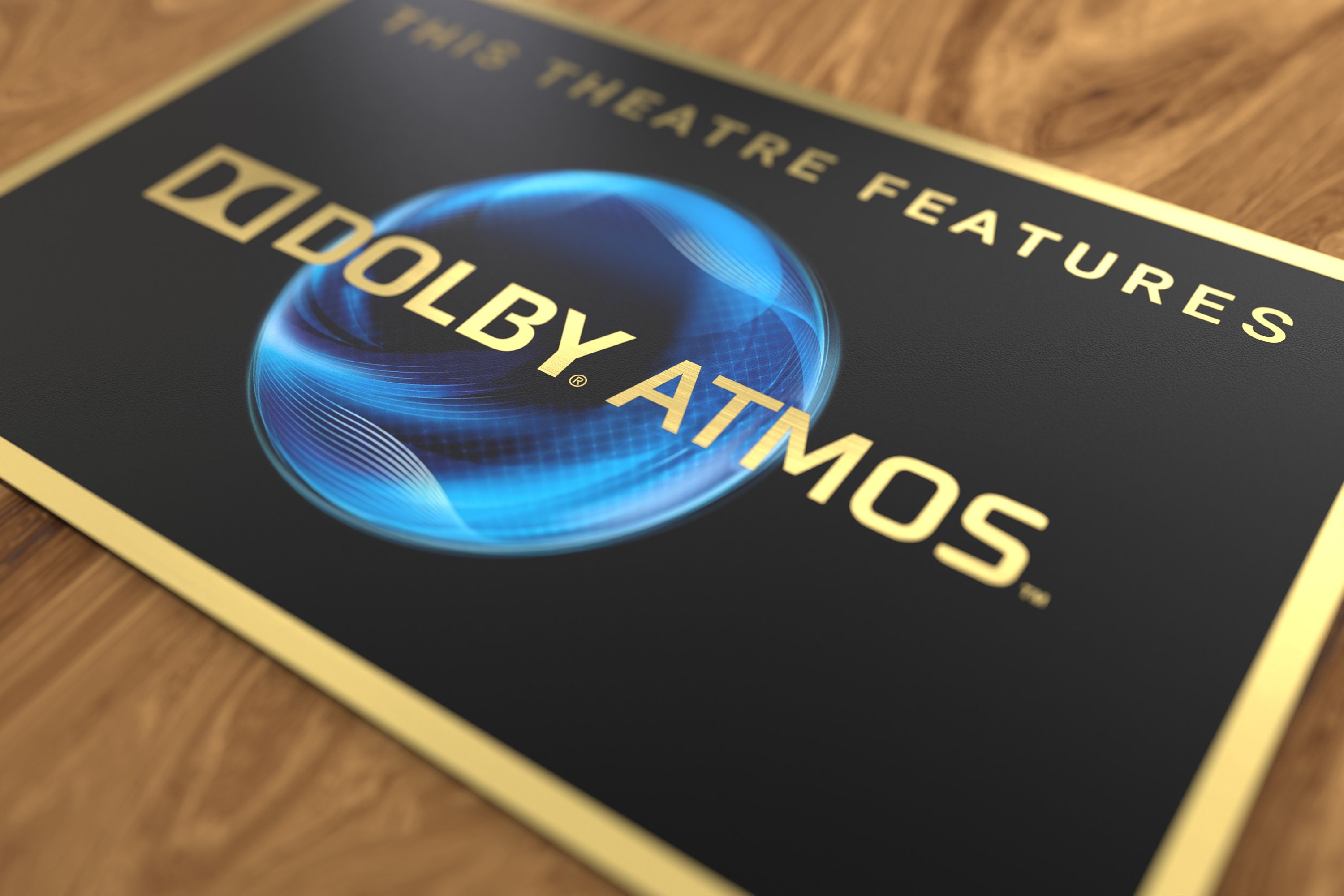 ドルビーアトモス 他シアターサインパネル 4枚セット ドルビーアトモスのステッカーやシアターサインパネルを