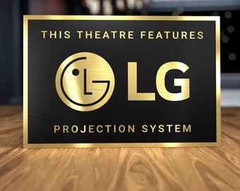 LG Projection Home Theater Sign