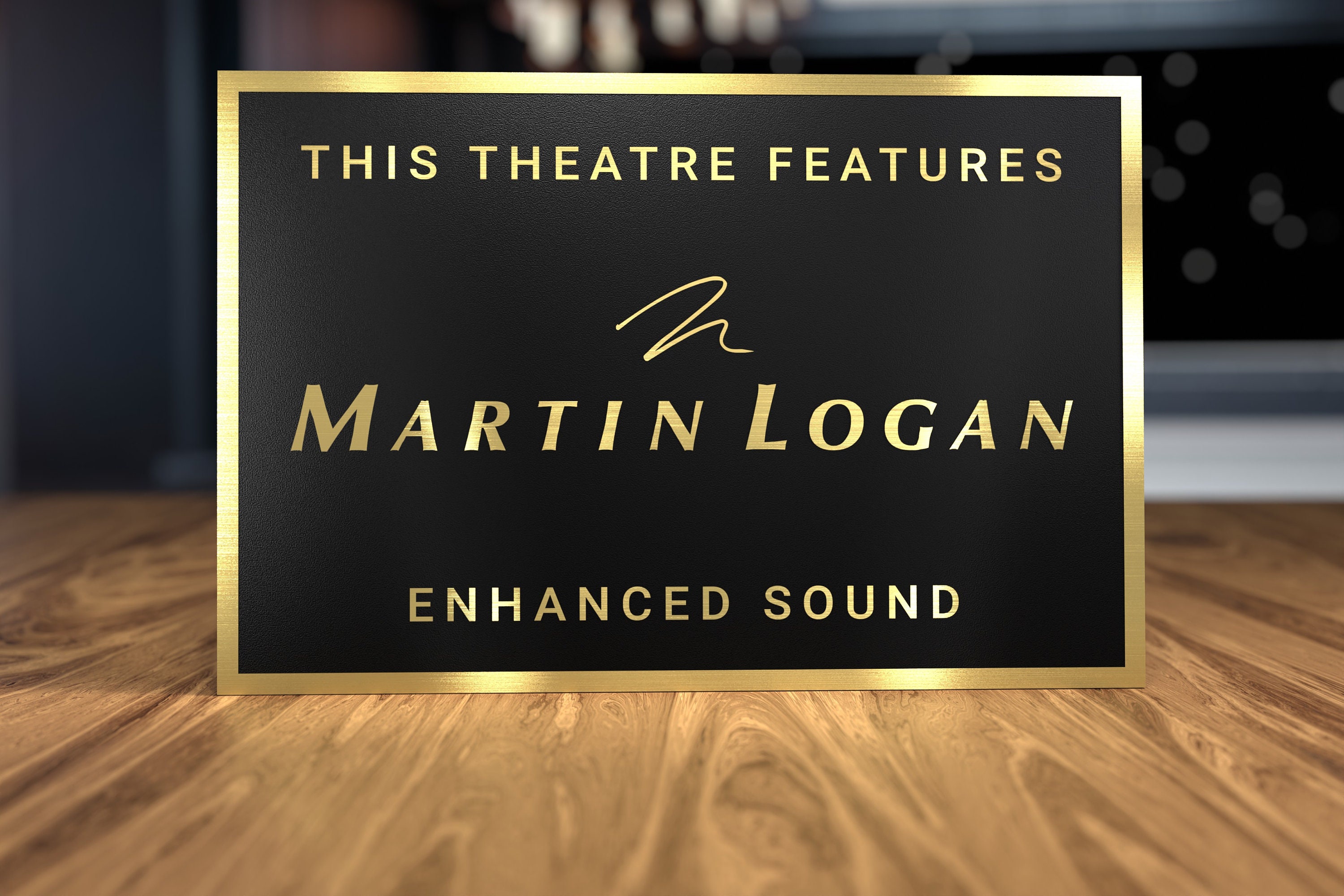 Martin Logan Heimkino Schild
