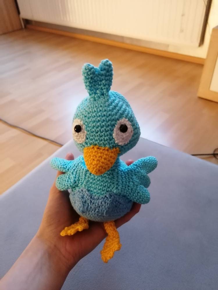 Pokemon Piccolente crocheted as a soft toy, toy and fan article