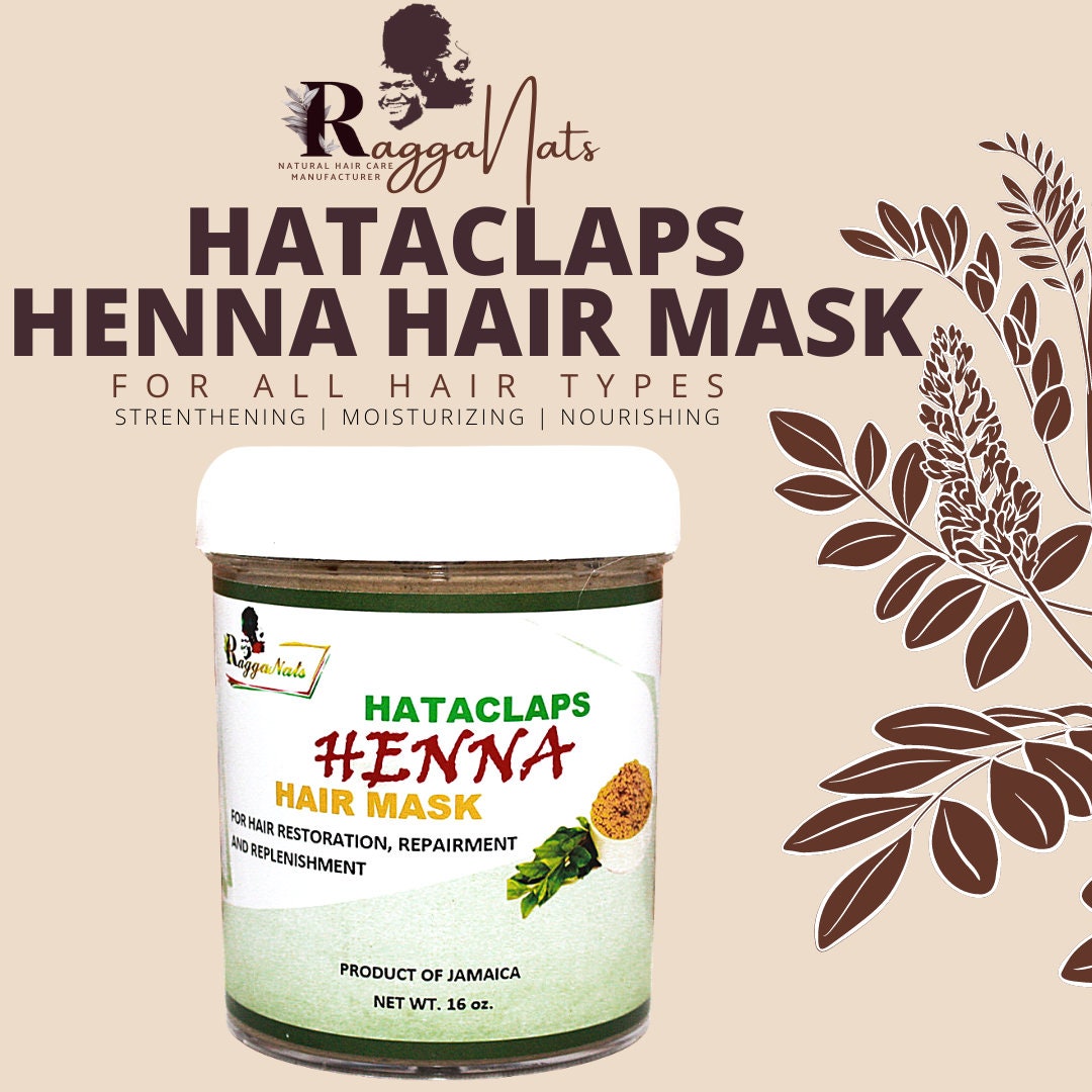 Hataclaps Henna Hair Mask Henna Deep Conditioner Hair Etsy