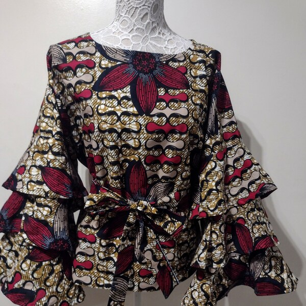 Brouse African Print Blouse - Etsy