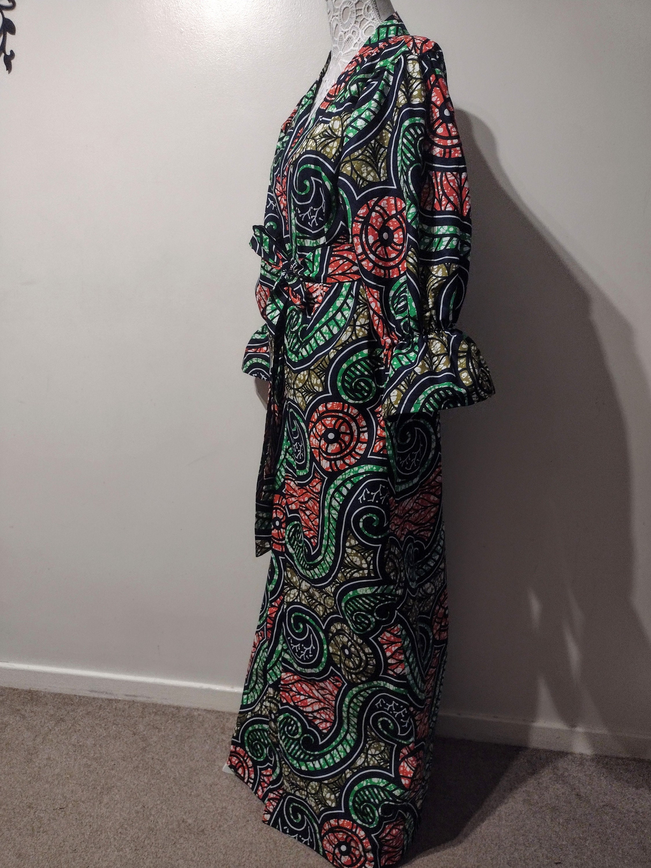 African Print Dress / African Kimono / Ankara Kimono / African - Etsy ...
