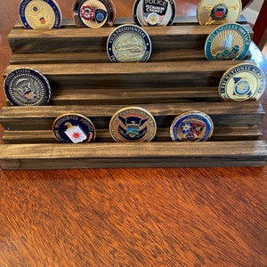 Desktop Military, Law Enforcement, Souvenir, Challenge Coin Display