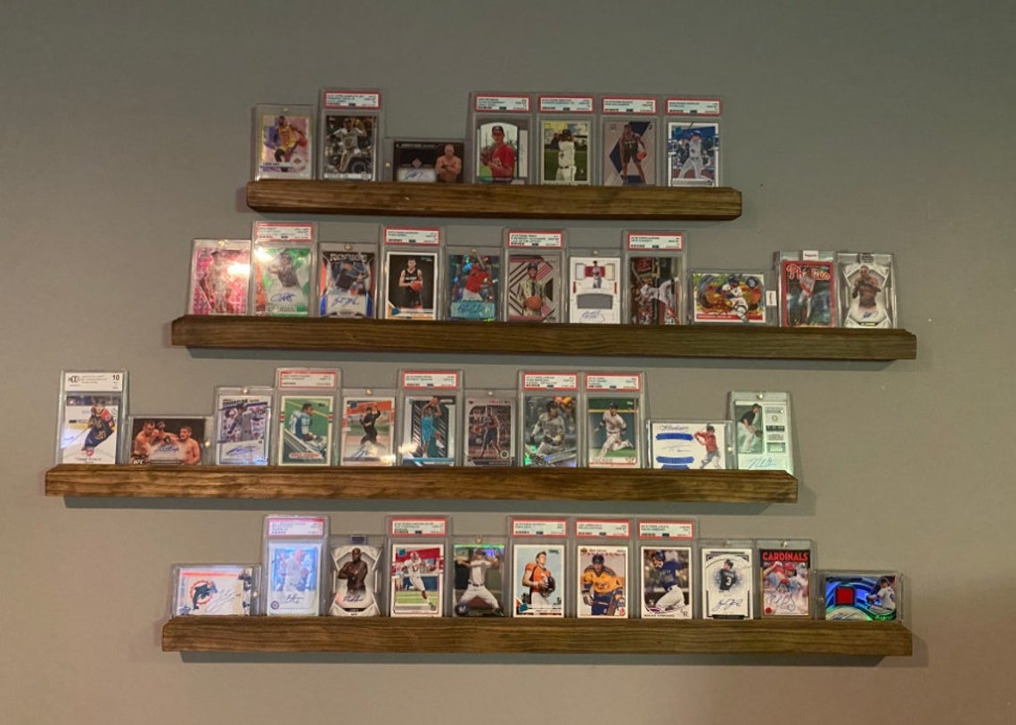 Sports Card Display Wall Shelf Etsy