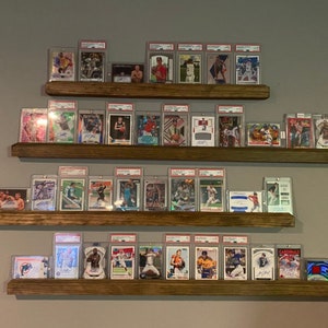 Sports Card Display Wall Shelf