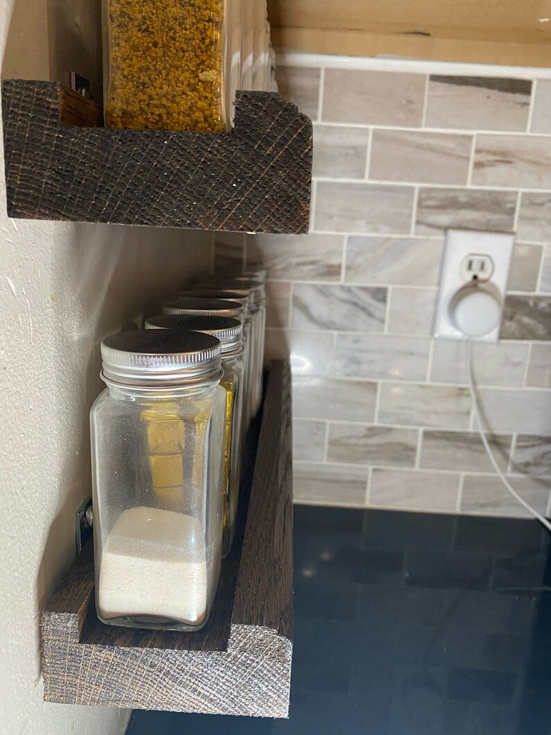 Wooden Spice Rack / Shelf Etsy
