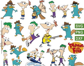 Phineas and Ferb in Svg Png Disney shirt onesie perry cute SVG kids bag 2021 Eps Pdf format Instant download cricut file