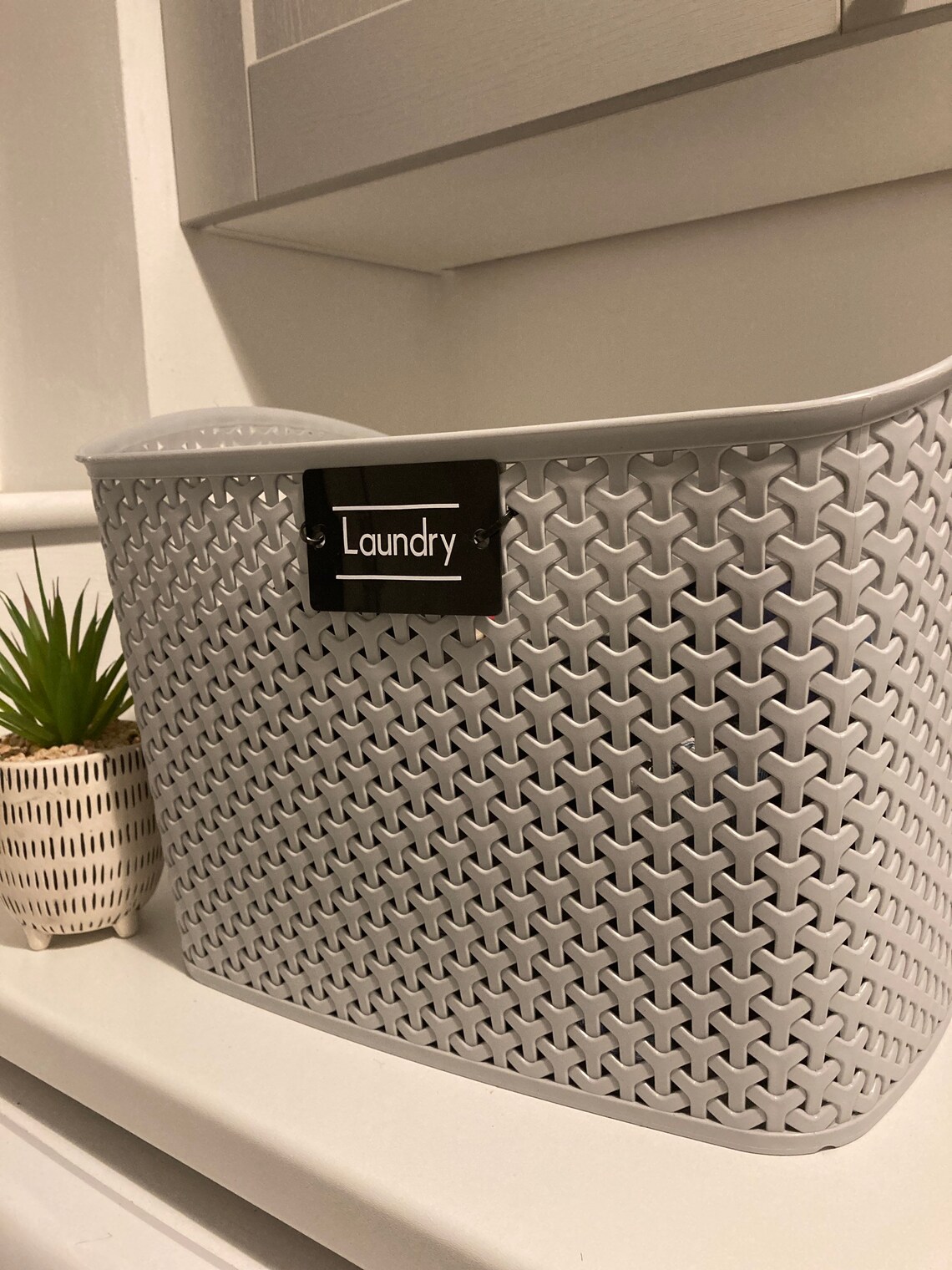 Laundry Room Labels Basket Storage Labels Loop Tags Etsy