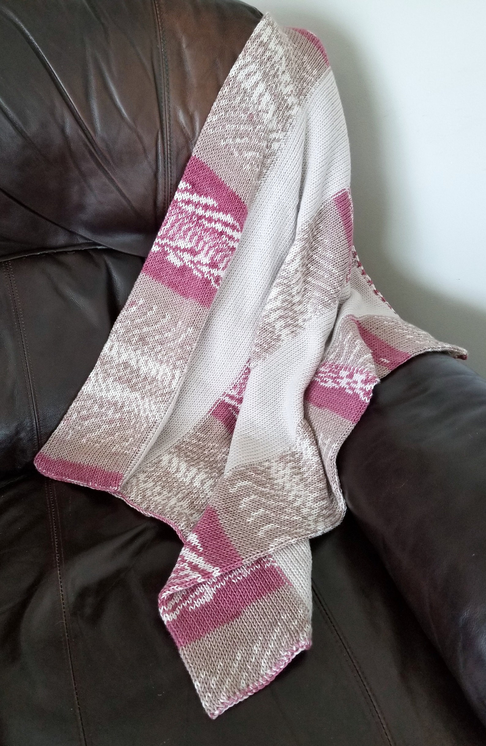 Fair Isle Style Baby / Childs Blanket Double Knit Etsy