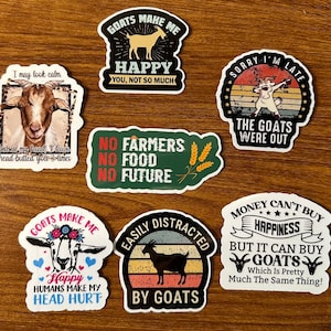 Goat Stickers| Adult humor| Laptop Sticker| Car Decal| Sassy Decor| Creative Stickers| Sticker Set