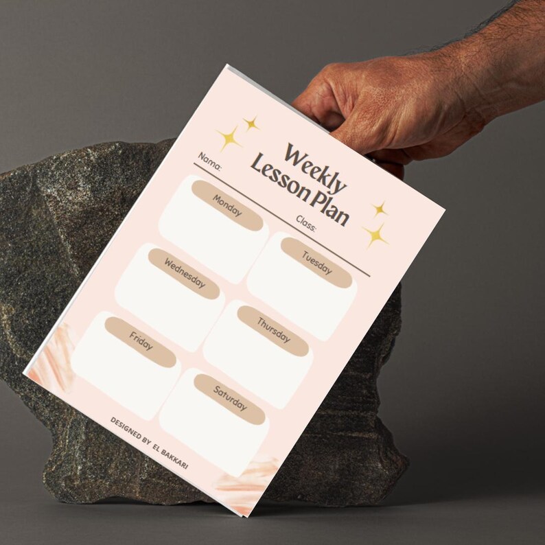 Printable Lesson Plan Template, Lesson Planner, Teacher Planner for ...