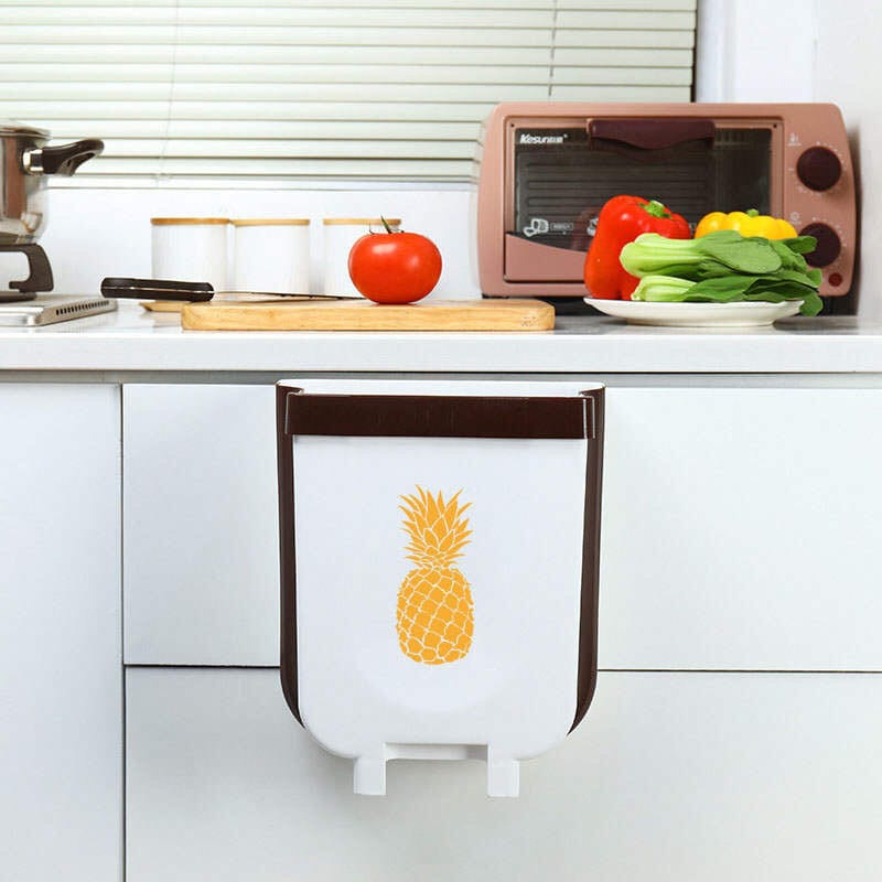 Hanging Trash Can for Kitchen Cabinet Door Collapsible Trash | Etsy New