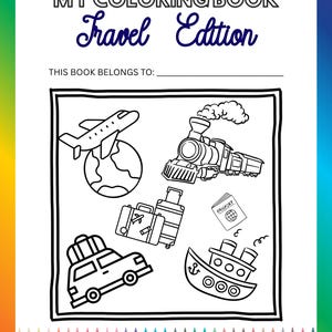 Coloring Book Travel Edition