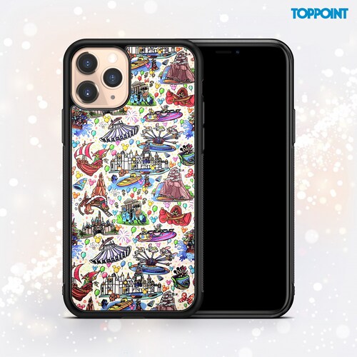 Disney Iphone 11 12 13 14 Case Iphone Xs Case Disneyland Etsy