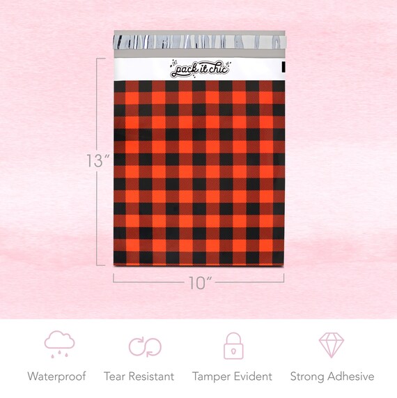Watercolor Stripes Thank You Poly Bag Mailer 100 Packs 10 X 13 Shipping Envelopes Self Seal Adhesive