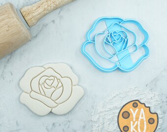 Rose Cookie Cutter or Fondant Cutter and Clay Cutter | Flower | Plant