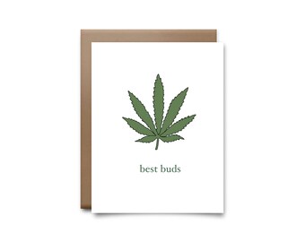 best buds greeting card