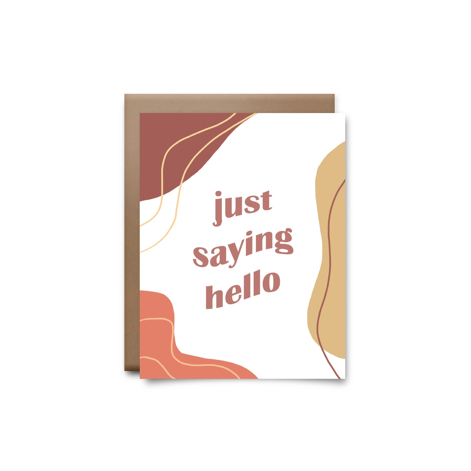 Just saying hello greeting card Etsy