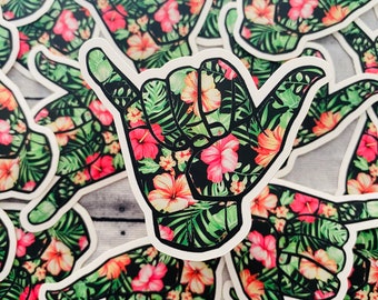 Hang Loose Waterproof Sticker for hydroflask notebook laptop