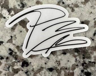 Post Malone Signature Sticker | Posty | Sunflower | Sticker for Hydro flask | Waterproof | Autograph