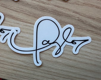 Taylor Swift Signature Sticker | Swifty | Era Tour | 1989 | Sticker for Hydro flask | Waterproof | Autograph