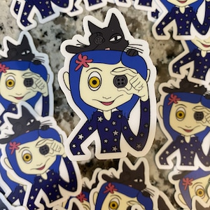 Coraline Sticker | Waterproof Sticker | Hydroflask Sticker | Halloween | Spooky