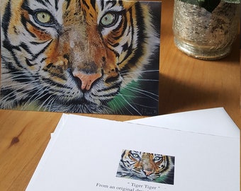 Tiger card, Tiger greetings card