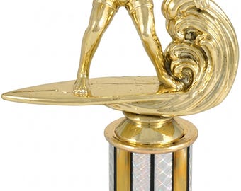 Surfer Trophy on 4 Inch Column