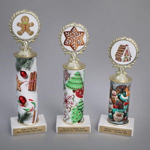 Christmas Cookie Custom Column Trophy