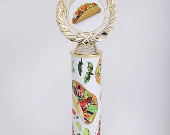 Taco Custom Column Logo Trophy