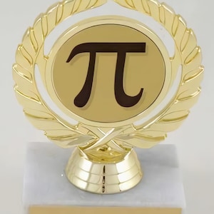 Pi Math Logo Trophy