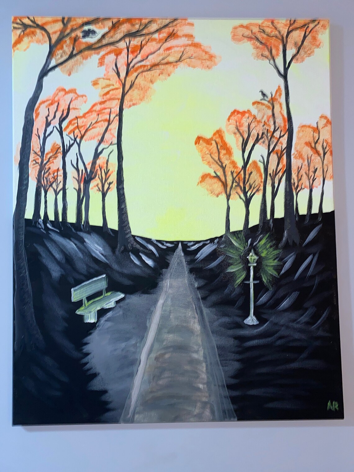 Black Light Acrylic Painting Etsy