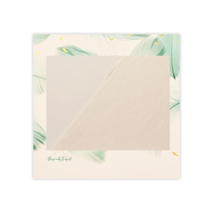 Custom Mint Green and Tan Sticky Notes/Post it's-50 sheets