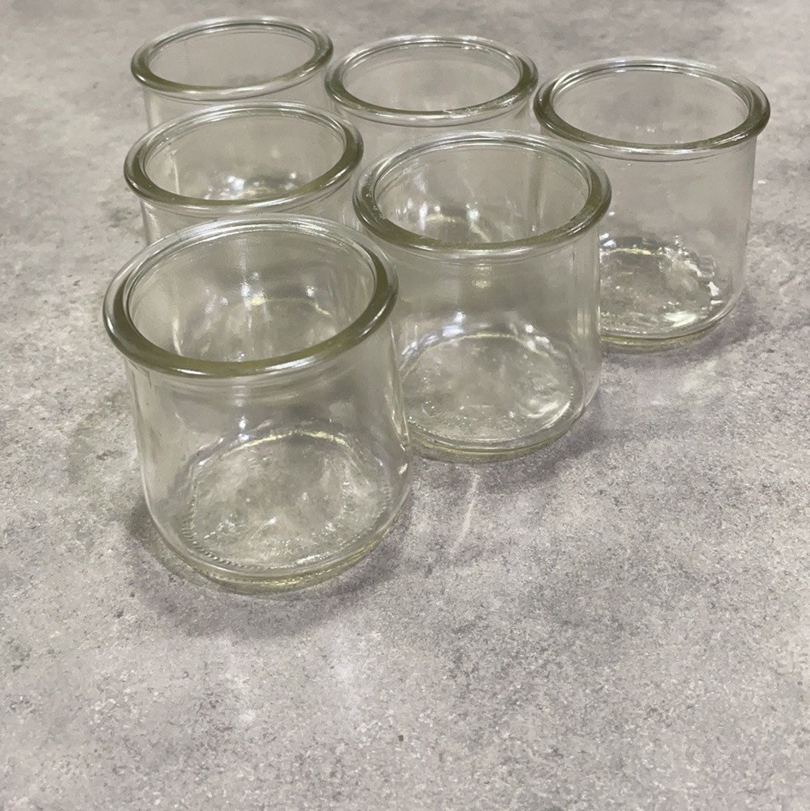 6 count oui glass jar set. Perfect for crafting candle Etsy