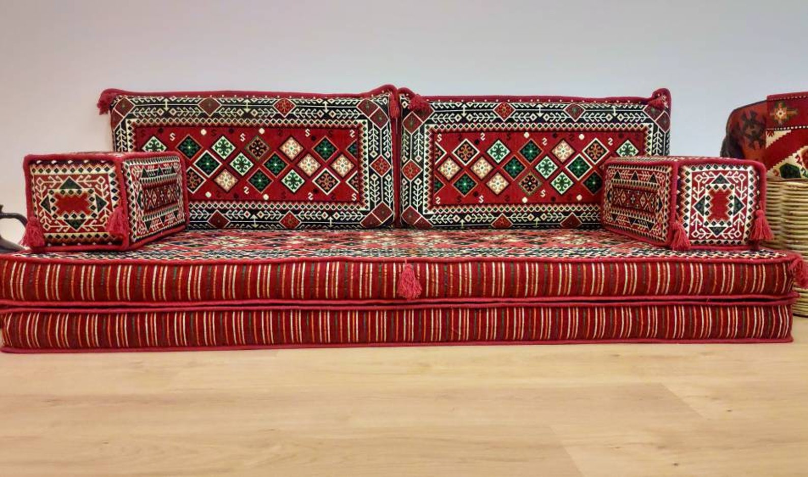 Double Floor Morocco Couch 8 Inches High Floor Sofa Arabic Etsy