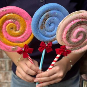 Lollipop Christmas Tree Topper, Candyland Christmas, Tree Topper, Pink Christmas