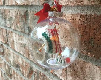 Christmas Ornament, Knitting Lovers, Knitting Christmas Ornament, Knit Gift, Holiday Decor, Knitters Gift, Christmas Decor