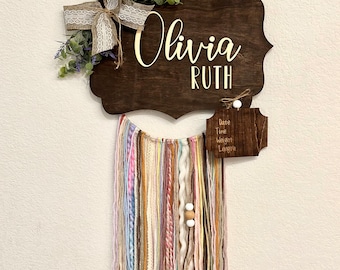 Baby Door Sign, Hospital Door Decor, Front Door Decor, Baby Dreamcatcher Sign, Home Decor, Custom Sign, Baby Boho Sign