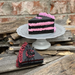 Halloween Faux Cake, Fake Bake, Pumpkin Cake, Fall Decor, Halloween Decor, Pink Halloween