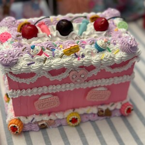 Fake Cake Recipe Box, Valentines Day Decor, Fake Cake Storage Box ...