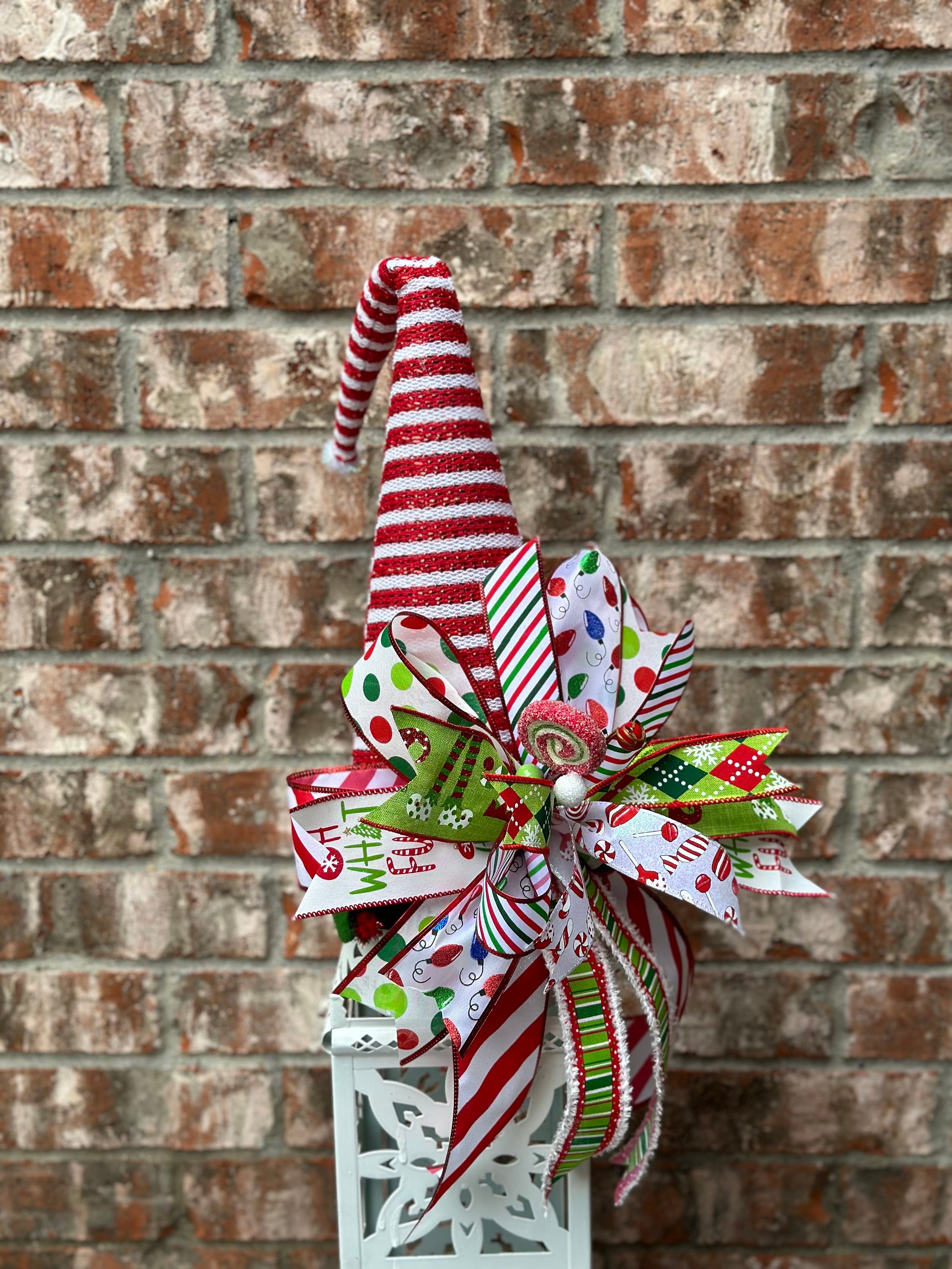 Grinch Tree Topper Bow 