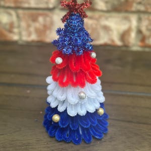 Patriotic 4th of July Tree Decor, Tiered Tray Decor, Independence Day Decor