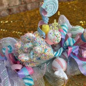 Christmas Candyland Garland, Gift Present decor, Fireplace Decor,  Christmas Decor, Mantle Decor