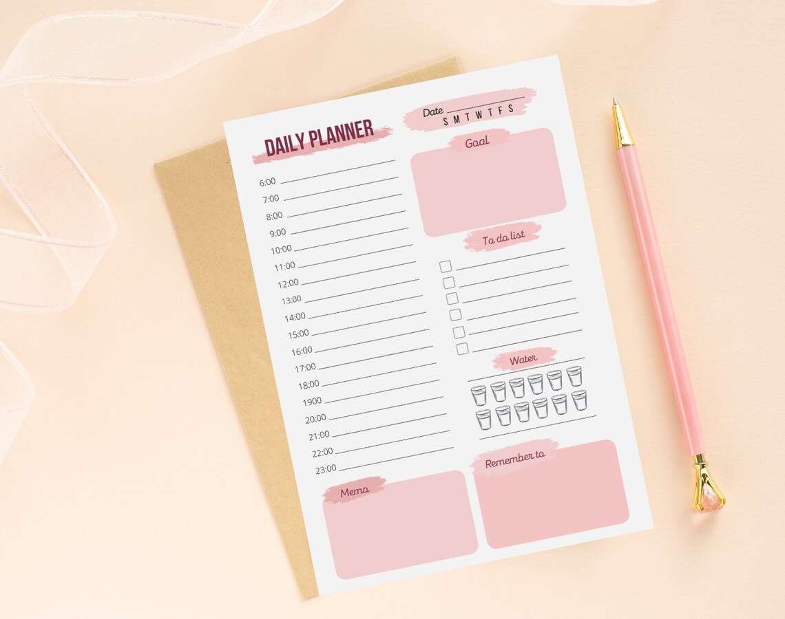 A5/A4 Daily Planner Desk Pad Study/Work/Life Balance To Do Etsy