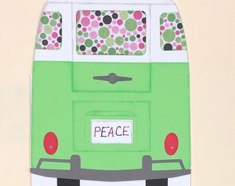 Vintage Van Handmade All Occasion Greeting Card/Birthday Card/Friendship Card